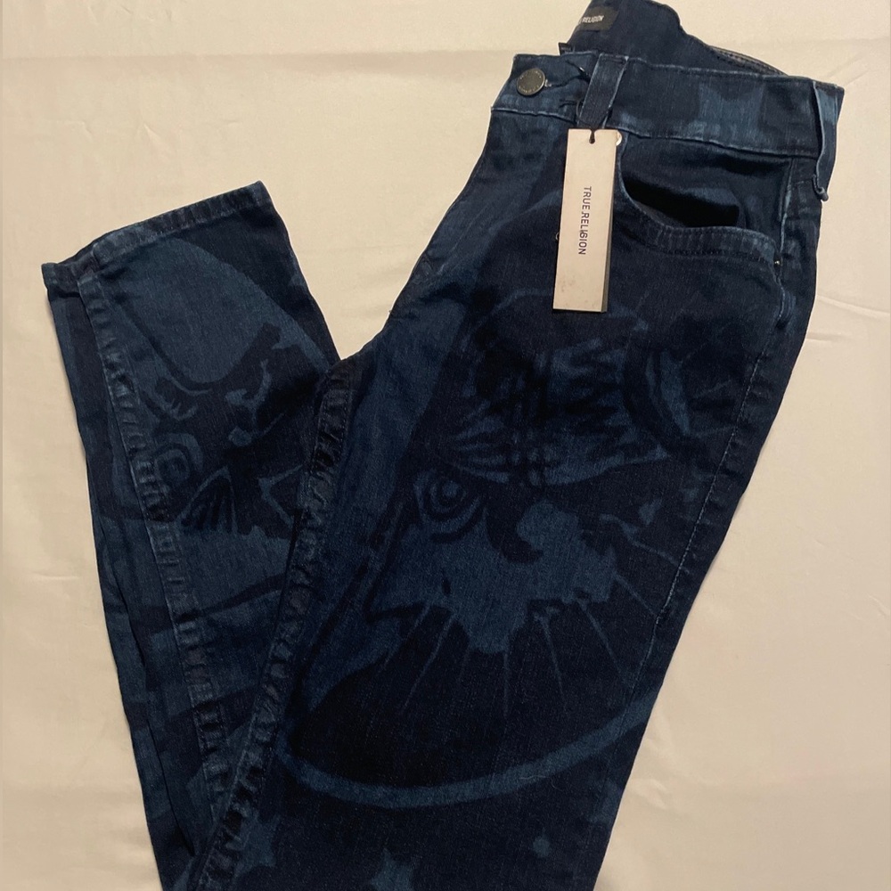 True Religion Blue Liberty Jeans Pattern Vintage with tags